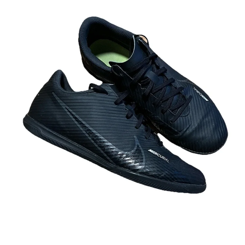 Nike Vapor 15 Club IC Indoor Football Soccer Shoes Black US 7 (DJ5969‎ 001)